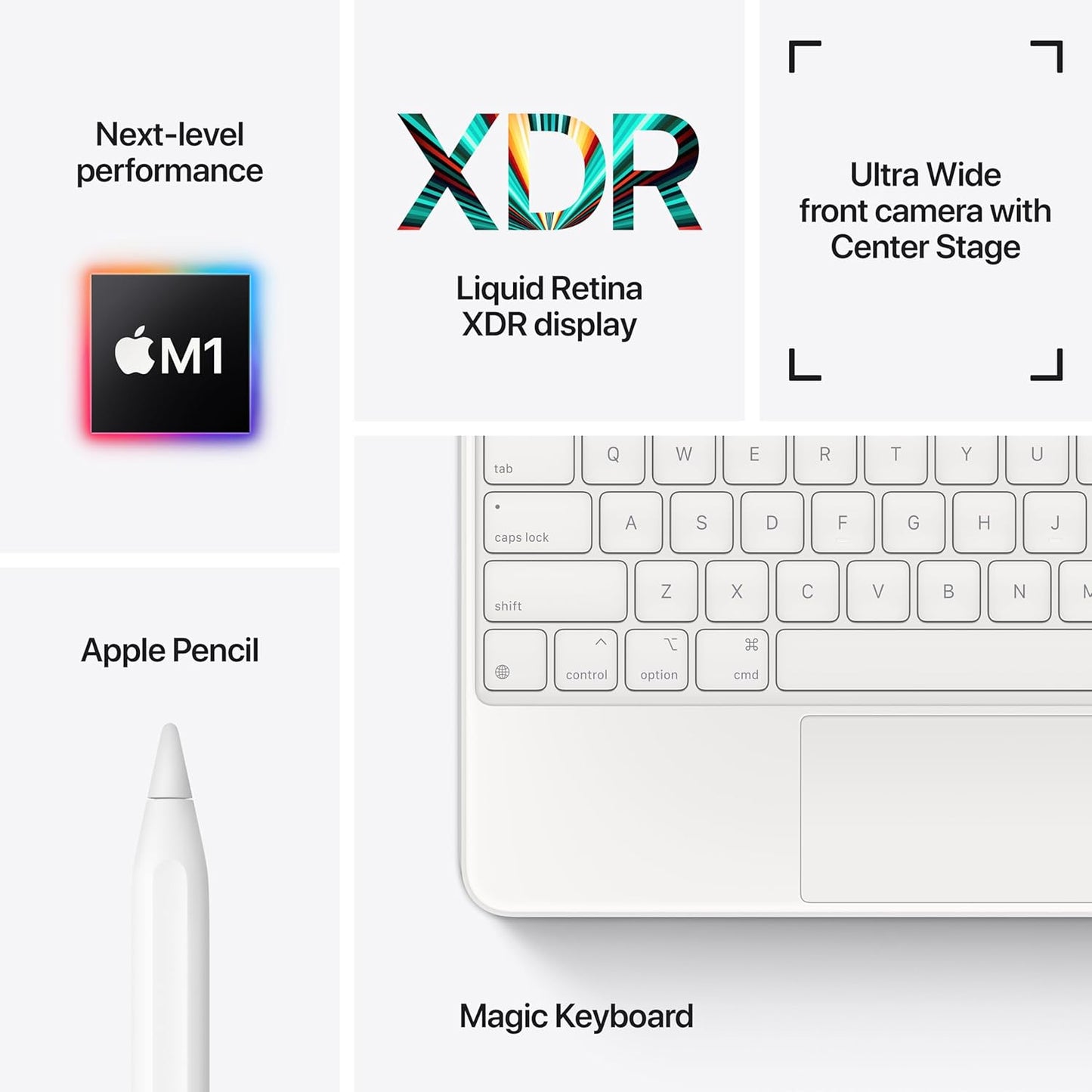 2021 Apple 12.9-inch iPad Pro (Wi‑Fi, 128GB) - Silver - Authentic Apple Products.