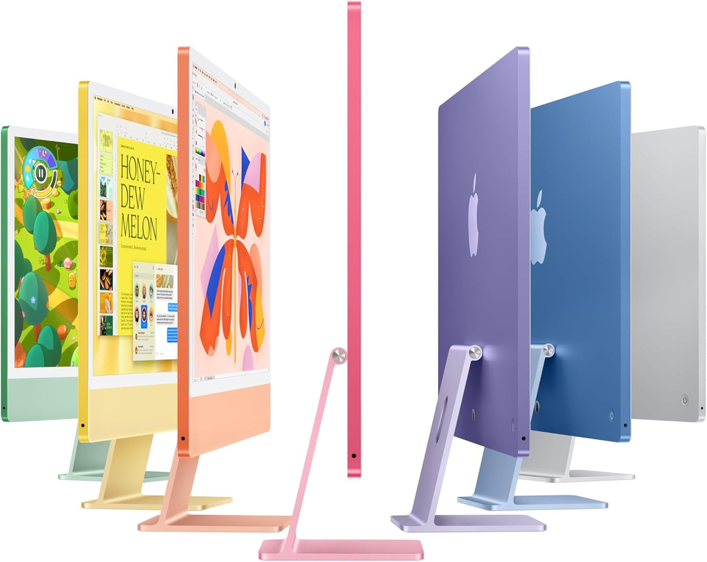 Apple 2024 iMac All-in-One Desktop Computer with M4 chip with 8-core CPU and 8-core GPU: Built for Apple Intelligence, 24-inch Retina Display, 16GB Unified Memory, 256GB SSD Storage; Silver - Authentic Apple Products.