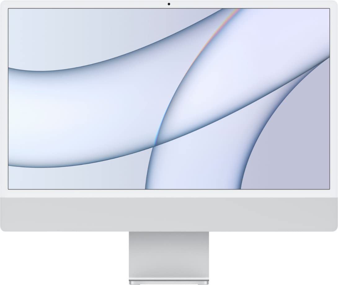 2021 Apple iMac with Apple M1 Chip with 8-core CPU (24-inch, 8GB RAM, 256GB SSD Storage) (QWERTY English) Yellow (Renewed) - Authentic Apple Products.