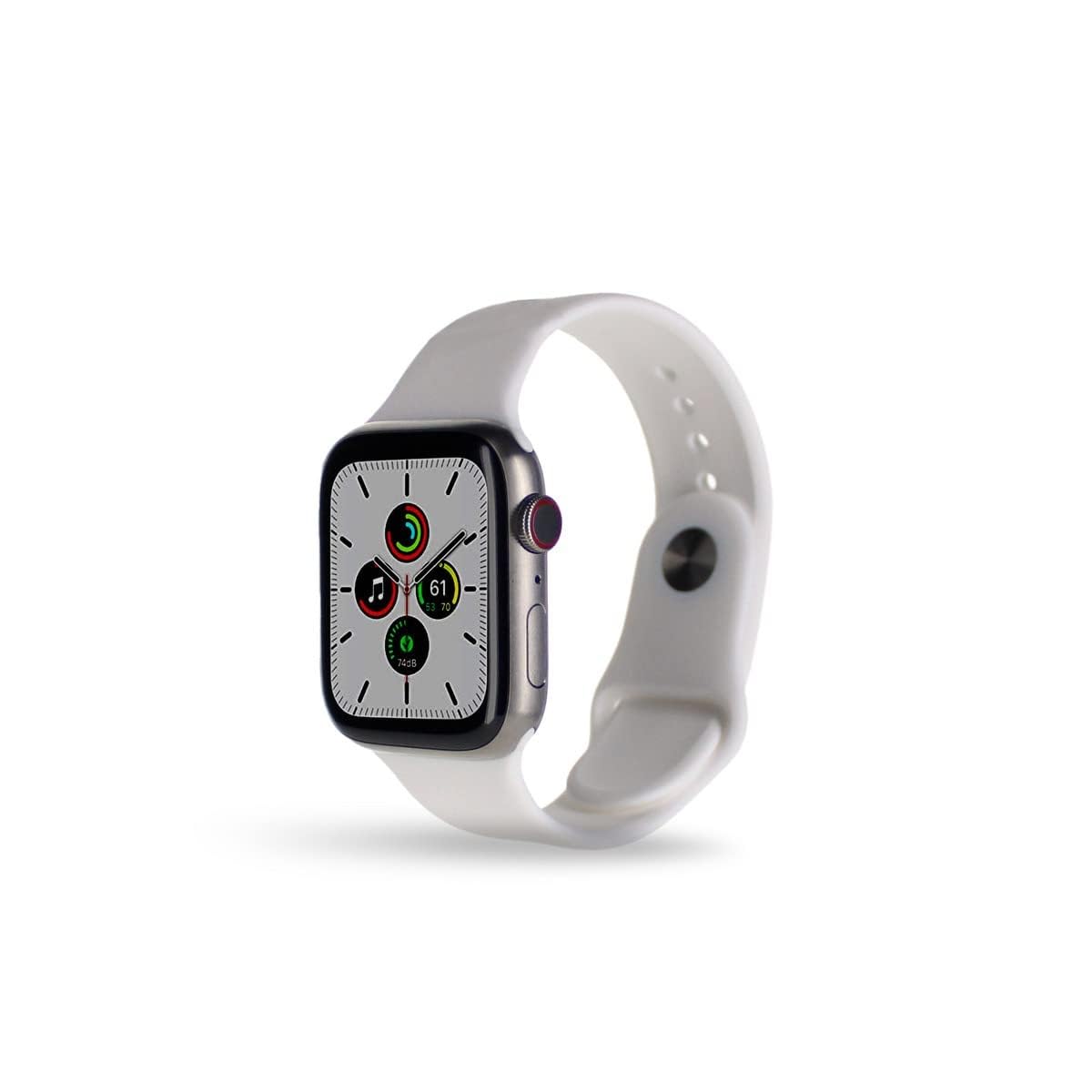 Apple Watch Series 7 (GPS, 41mm) Midnight Aluminum Case with Midnight Sport Band, Regular (Renewed) - Authentic Apple Products.