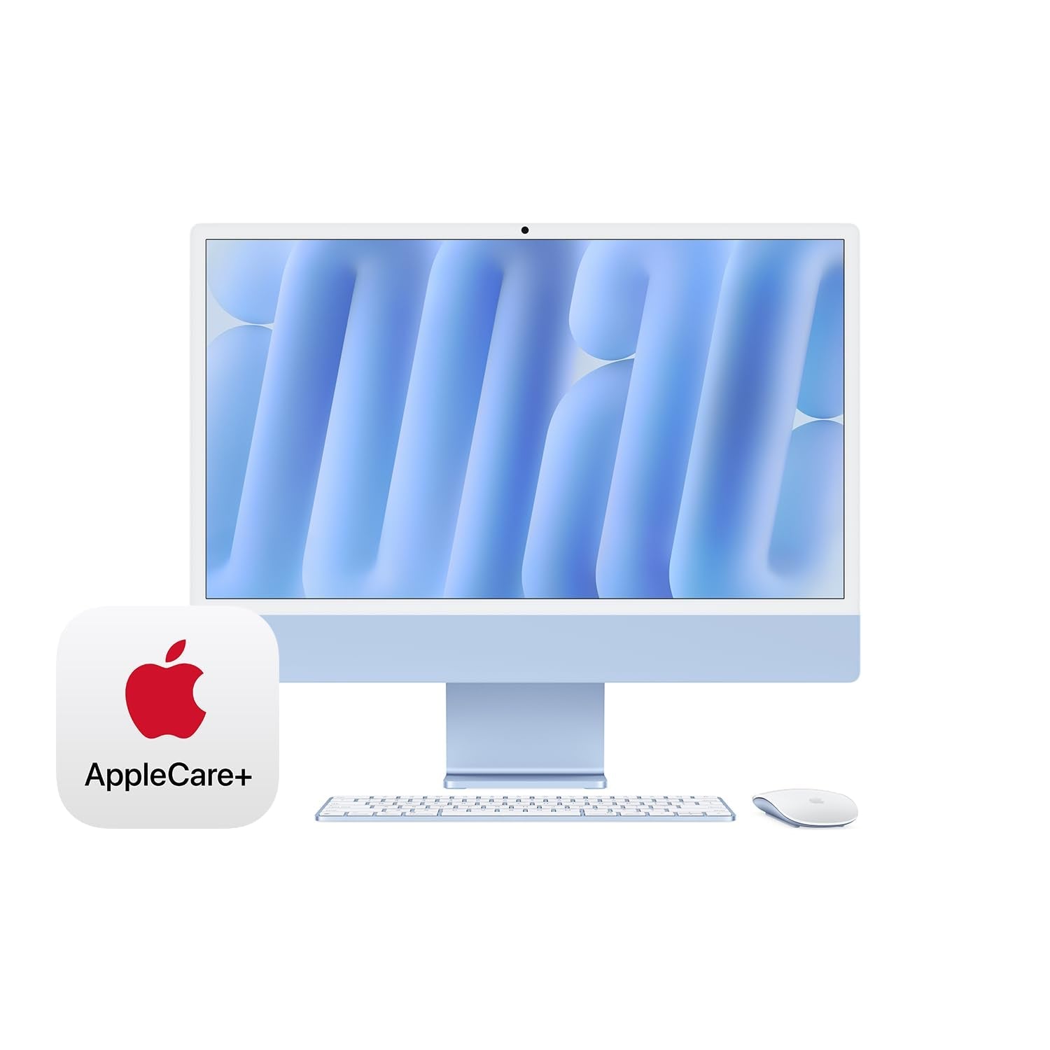 Apple 2024 iMac All-in-One Desktop Computer with M4 chip with 8-core CPU and 8-core GPU: Built for Apple Intelligence, 24-inch Retina Display, 16GB Unified Memory, 256GB SSD Storage; Silver - Authentic Apple Products.