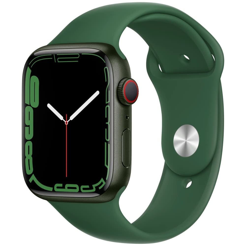 Apple Watch Series 7 (GPS, 41mm) Midnight Aluminum Case with Midnight Sport Band, Regular (Renewed) - Authentic Apple Products.