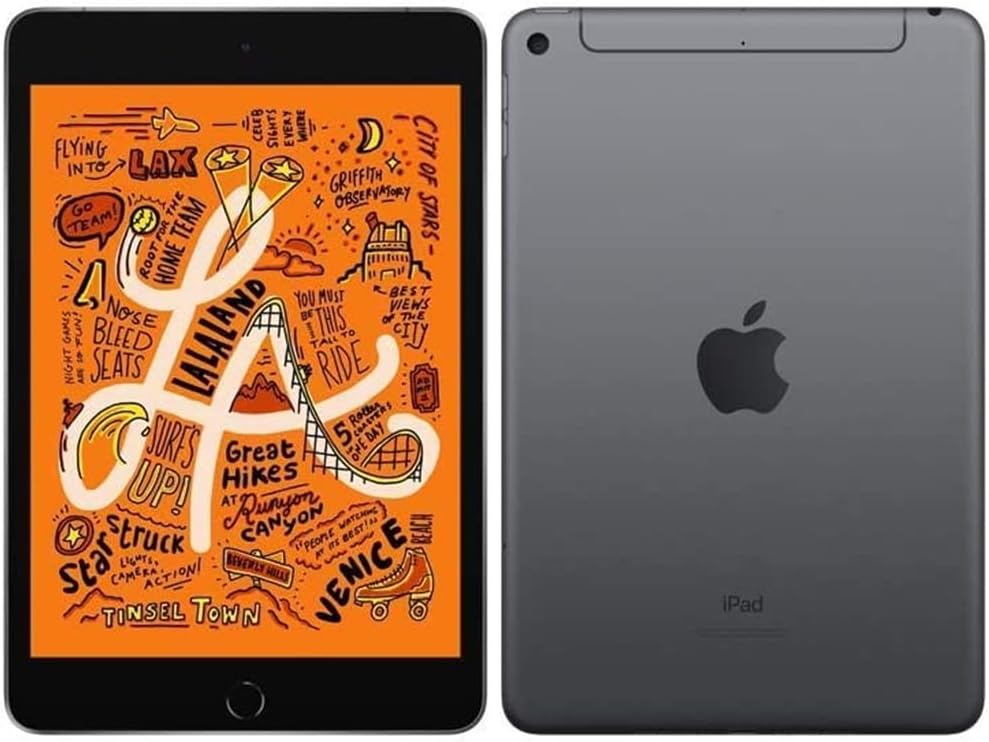 Apple iPad Mini (Wi-Fi + Cellular, 256GB) - Space Gray (Renewed) - Authentic Apple Products.
