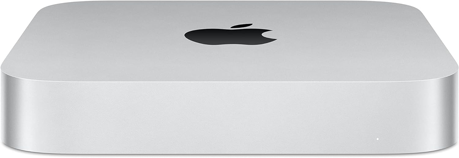 Apple 2023 Mac Mini with Apple M2 Chip with 8-core CPU (8GB RAM, 256GB SSD Storage) Silver (Renewed) - Authentic Apple Products.