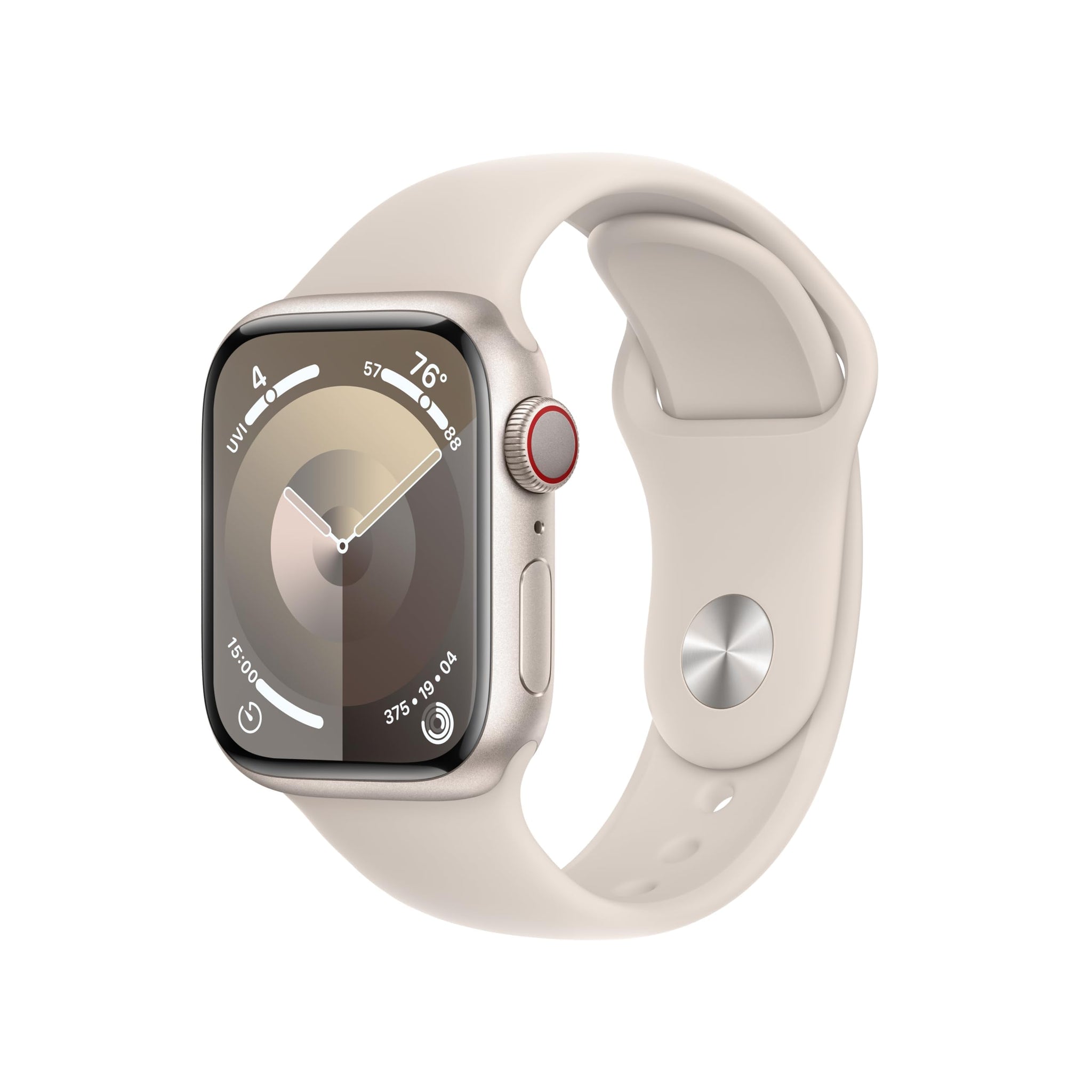 Apple Watch Series 9 [GPS 45mm] Midnight Aluminum Case with Midnight Sport Band, S/M (Renewed)