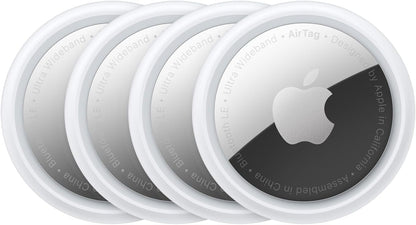 Apple AirTag 4 Pack. Keep Track of and find Your Keys, Wallet, Luggage, Backpack, and More. Simple one-tap Set up with iPhone or iPad - Authentic Apple Products.