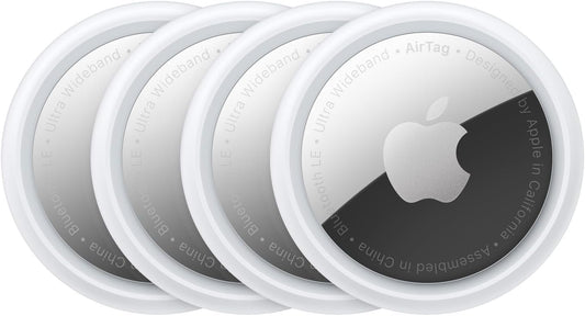 Apple AirTag 4 Pack. Keep Track of and find Your Keys, Wallet, Luggage, Backpack, and More. Simple one-tap Set up with iPhone or iPad - Authentic Apple Products.