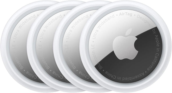 Apple AirTag 4 Pack. Keep Track of and find Your Keys, Wallet, Luggage, Backpack, and More. Simple one-tap Set up with iPhone or iPad - Authentic Apple Products.
