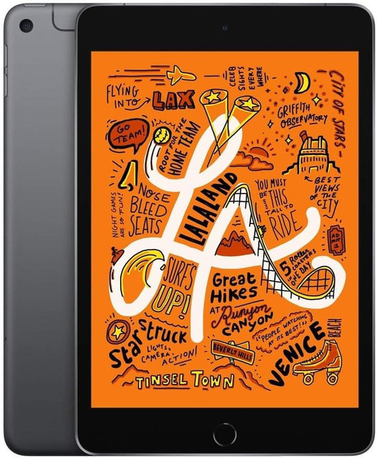 Apple iPad Mini (Wi-Fi + Cellular, 256GB) - Space Gray (Renewed) - Authentic Apple Products.