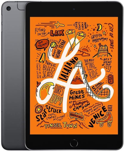 Apple iPad Mini (Wi-Fi + Cellular, 256GB) - Space Gray (Renewed) - Authentic Apple Products.