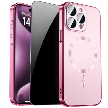 Magnetic for iPhone 14 Pro Max Case with Privacy Screen Protector & Built-in Camera Protection Cover for iPhone 14 Pro Max, Compatible with MagSafe Phone Case for iPhone 14 ProMax, Black - Authentic Apple Products.