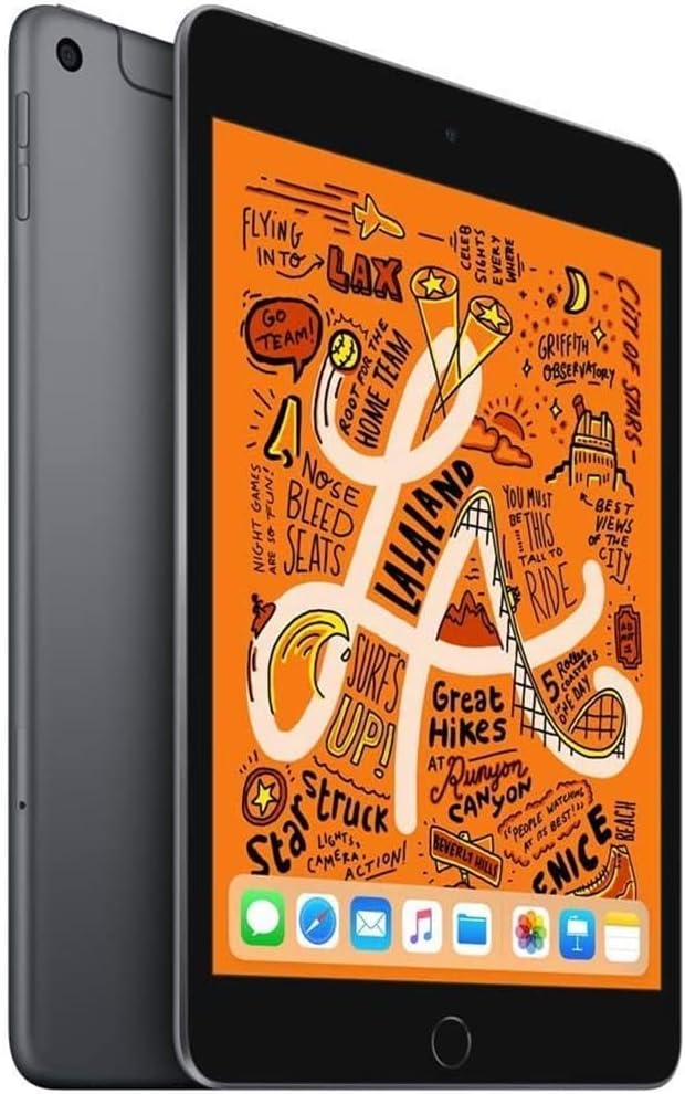 Apple iPad Mini (Wi-Fi + Cellular, 256GB) - Space Gray (Renewed) - Authentic Apple Products.