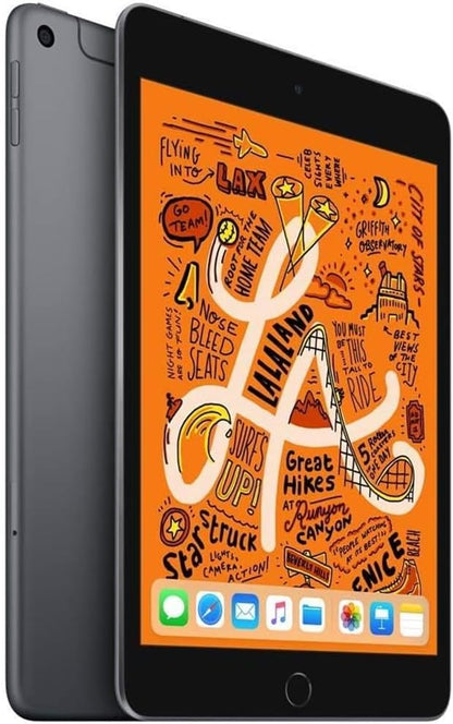 Apple iPad Mini (Wi-Fi + Cellular, 256GB) - Space Gray (Renewed) - Authentic Apple Products.