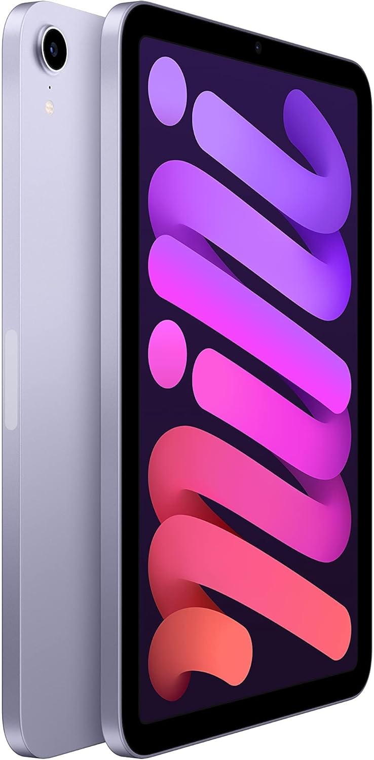 Apple 2021 iPad Mini 6 8.3-inch, Wi-Fi, 64GB, Purple (Renewed) - Authentic Apple Products.