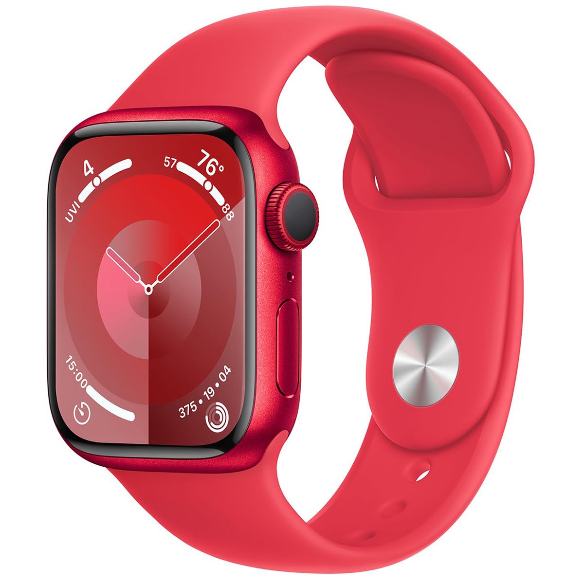 Apple Watch Series 9 [GPS 45mm] Midnight Aluminum Case with Midnight Sport Band, S/M (Renewed) - Authentic Apple Products.