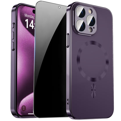 Magnetic for iPhone 14 Pro Max Case with Privacy Screen Protector & Built-in Camera Protection Cover for iPhone 14 Pro Max, Compatible with MagSafe Phone Case for iPhone 14 ProMax, Black - Authentic Apple Products.