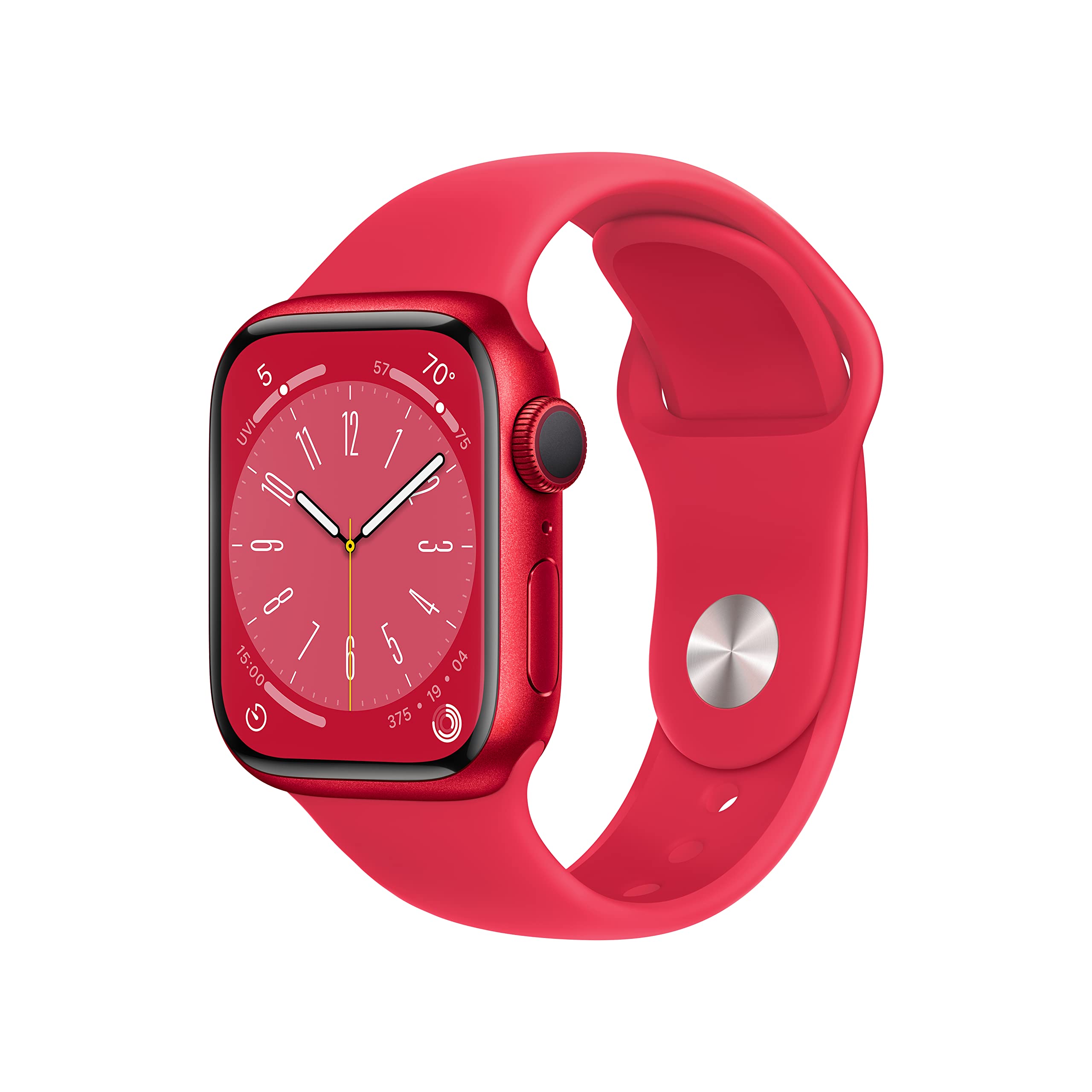 Apple Watch Series 8 (GPS, 45mm) Midnight Aluminum Case with Midnight Sport Band (Renewed Premium) - Authentic Apple Products.