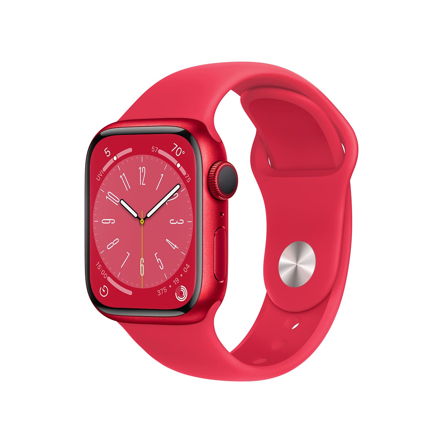 Apple Watch Series 8 (GPS, 45mm) Midnight Aluminum Case with Midnight Sport Band (Renewed Premium) - Authentic Apple Products.