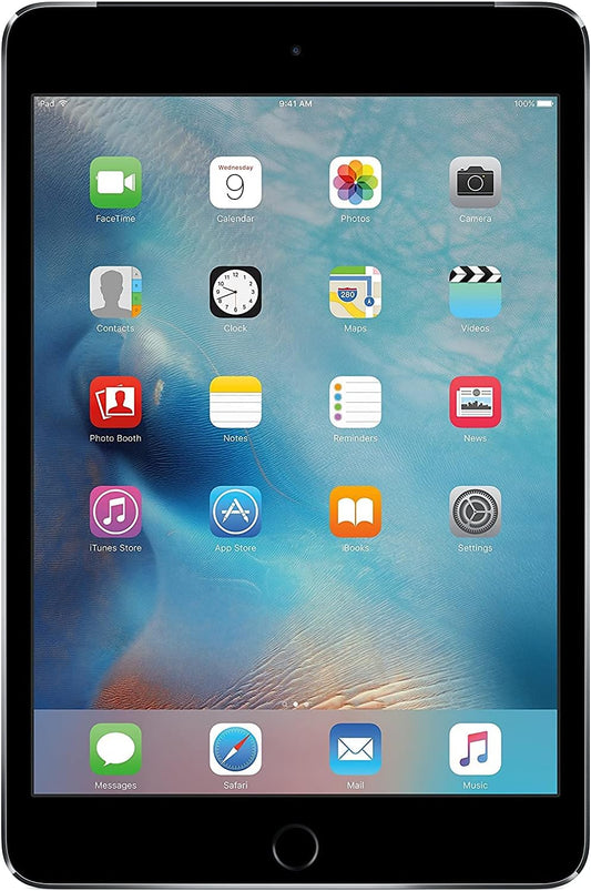 Apple iPad Mini 4, 16GB, Space Gray - WiFi + Cellular (Renewed) - Authentic Apple Products.