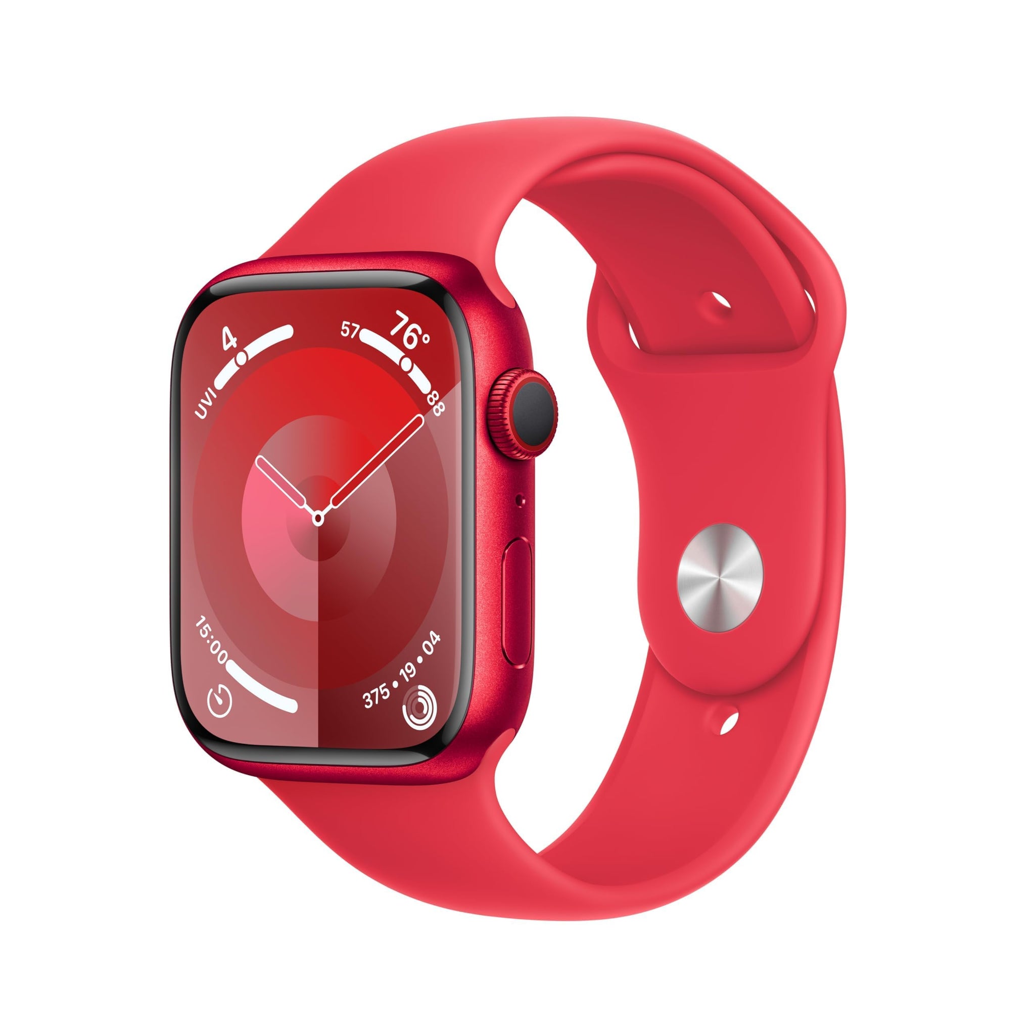 Apple Watch Series 9 [GPS 45mm] Midnight Aluminum Case with Midnight Sport Band, S/M (Renewed) - Authentic Apple Products.
