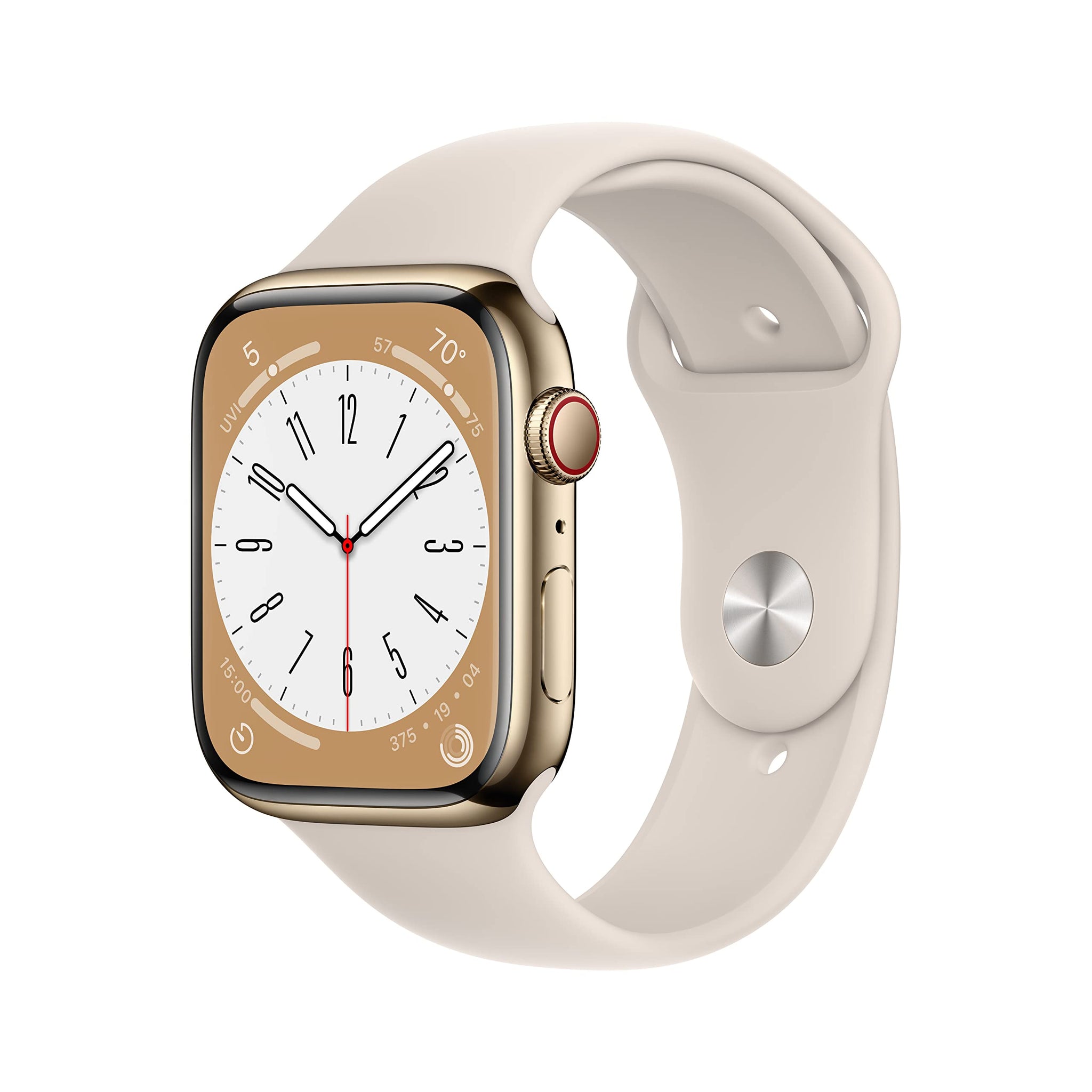 Apple Watch Series 8 (GPS, 45mm) Midnight Aluminum Case with Midnight Sport Band (Renewed Premium) - Authentic Apple Products.