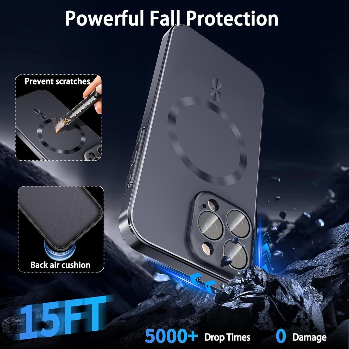 Magnetic for iPhone 14 Pro Max Case with Privacy Screen Protector & Built-in Camera Protection Cover for iPhone 14 Pro Max, Compatible with MagSafe Phone Case for iPhone 14 ProMax, Black - Authentic Apple Products.