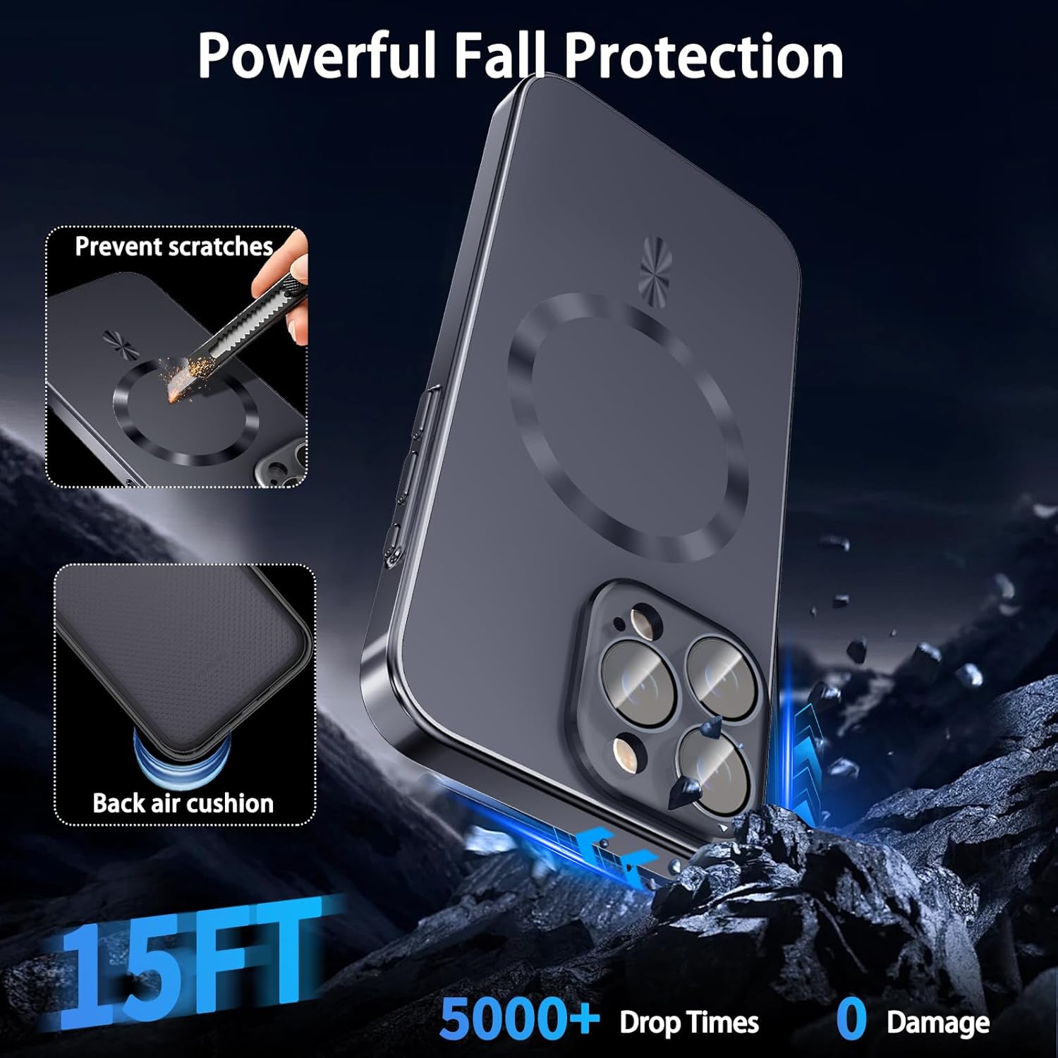 Magnetic for iPhone 14 Pro Max Case with Privacy Screen Protector & Built-in Camera Protection Cover for iPhone 14 Pro Max, Compatible with MagSafe Phone Case for iPhone 14 ProMax, Black - Authentic Apple Products.