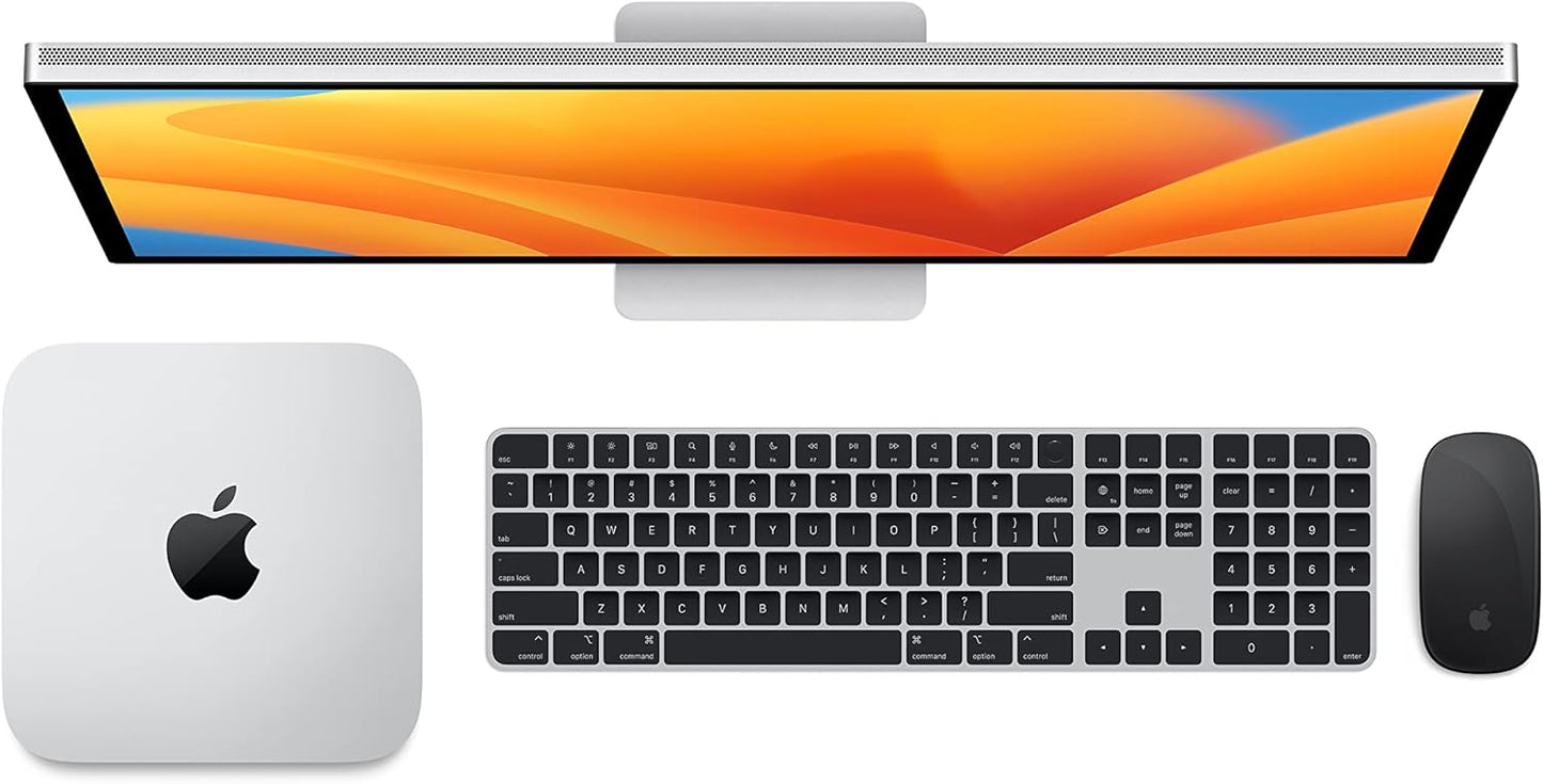 Apple 2023 Mac Mini Desktop Computer with Apple M2 chip with 8‑core CPU and 10‑core GPU, 8GB Unified Memory, 256GB SSD Storage, Gigabit Ethernet. Works with iPhone/iPad - Authentic Apple Products.