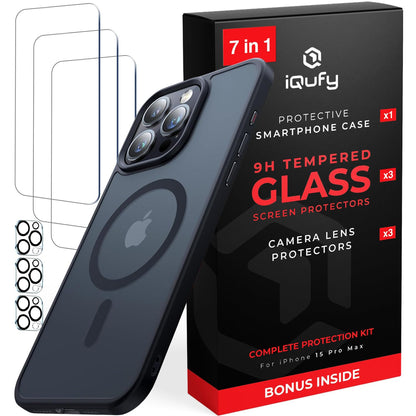 7-in-1 iPhone 15 Pro Max 3X Screen Protection - Authentic Apple Products.