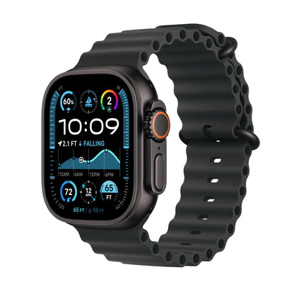 Apple Watch Ultra 2 [GPS + Cellular 49mm] Smartwatch with Rugged Titanium Case & Green/Grey Trail Loop S/M. Fitness Tracker, Precision GPS, Action Button, Extra-Long Battery Life - Authentic Apple Products.