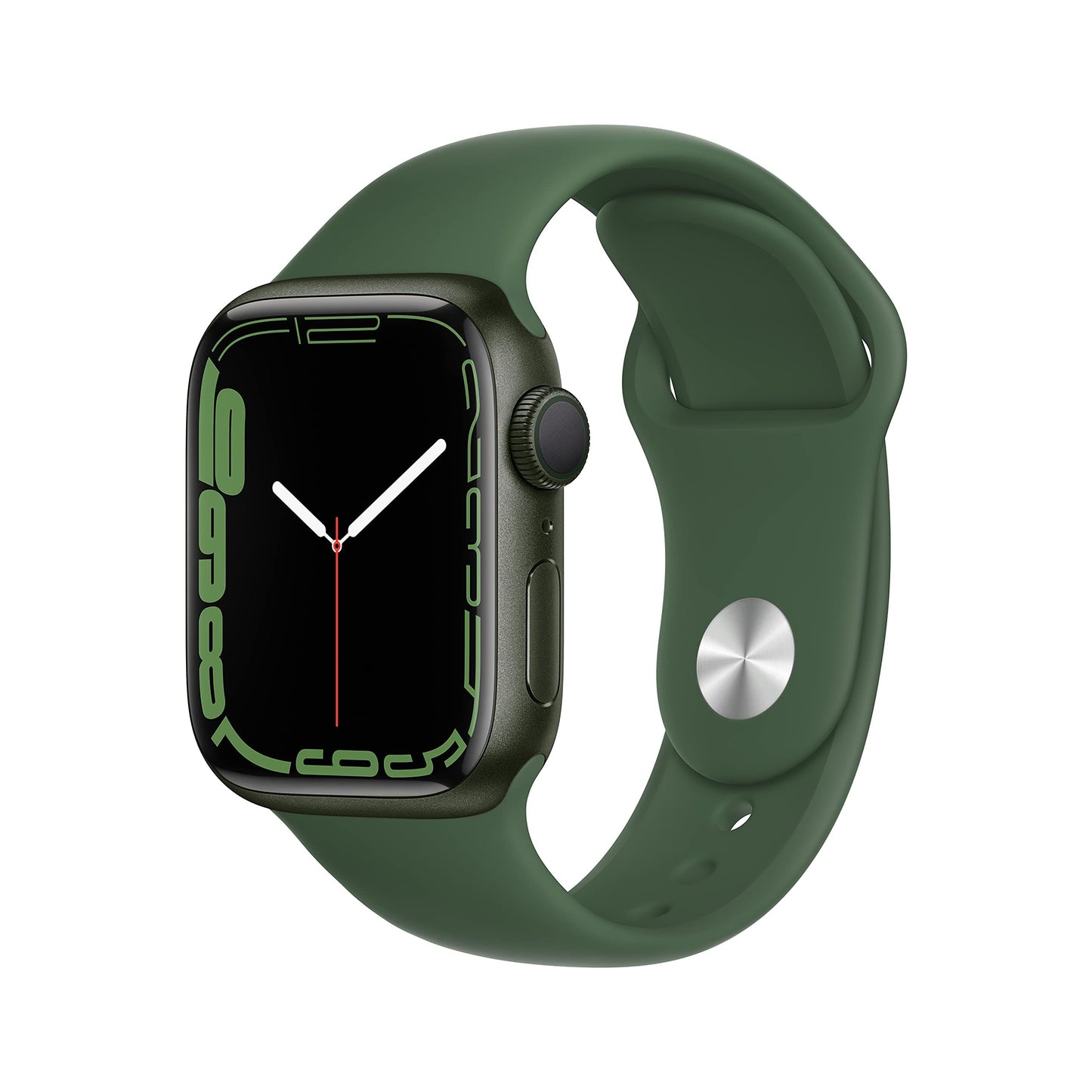 Apple Watch Series 7 (GPS, 41mm) Midnight Aluminum Case with Midnight Sport Band, Regular (Renewed) - Authentic Apple Products.