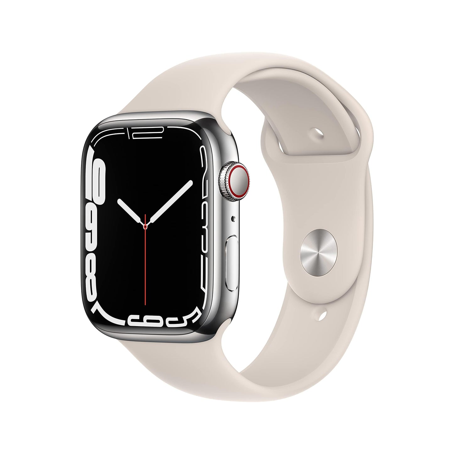 Apple Watch Series 7 (GPS, 41mm) Midnight Aluminum Case with Midnight Sport Band, Regular (Renewed)