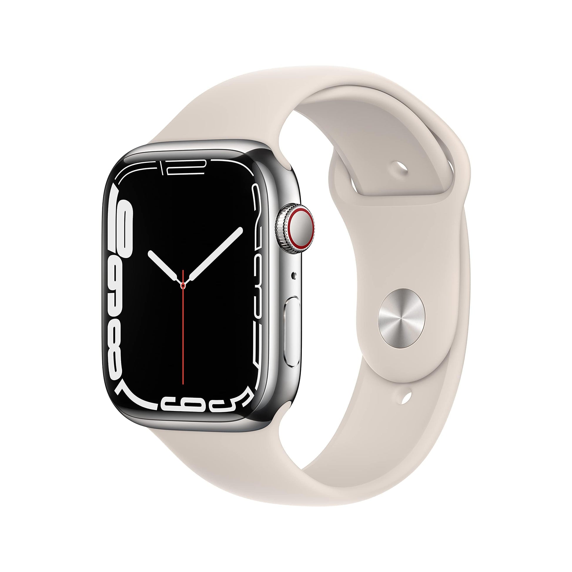 Apple Watch Series 7 (GPS, 41mm) Midnight Aluminum Case with Midnight Sport Band, Regular (Renewed)