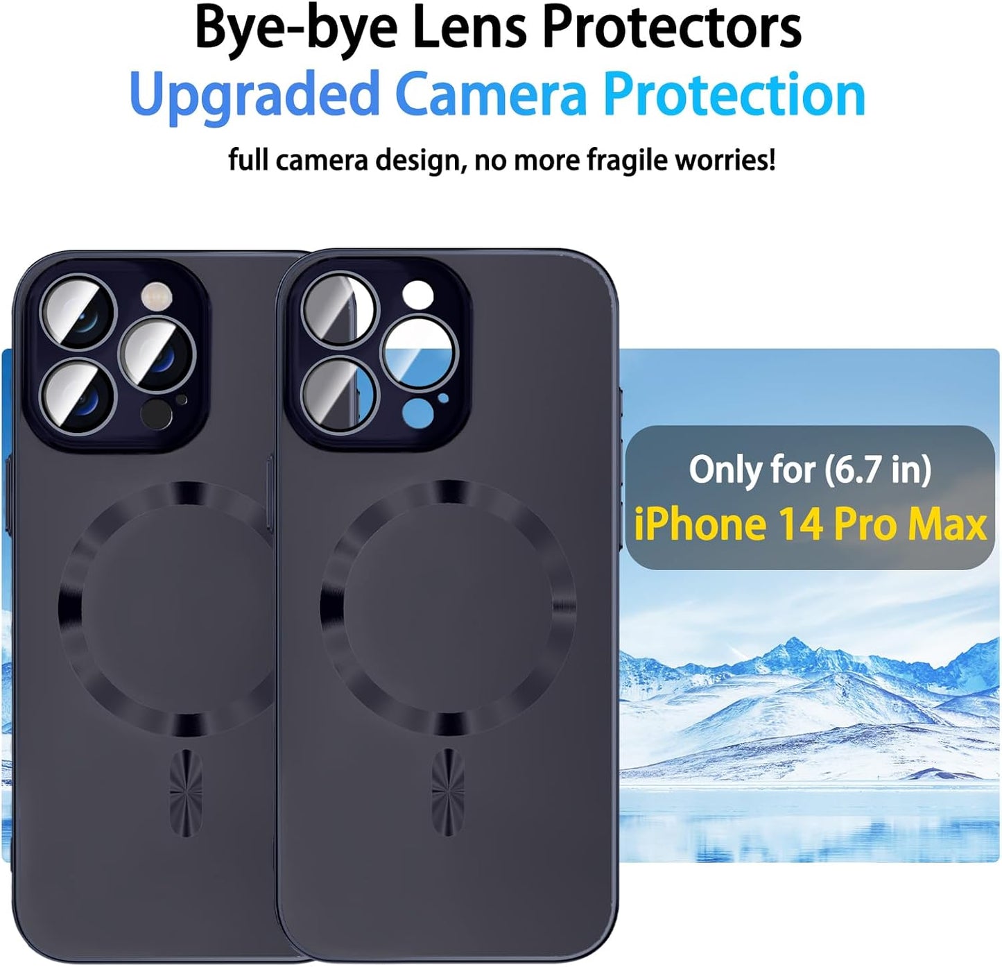 Magnetic for iPhone 14 Pro Max Case with Privacy Screen Protector & Built-in Camera Protection Cover for iPhone 14 Pro Max, Compatible with MagSafe Phone Case for iPhone 14 ProMax, Black - Authentic Apple Products.