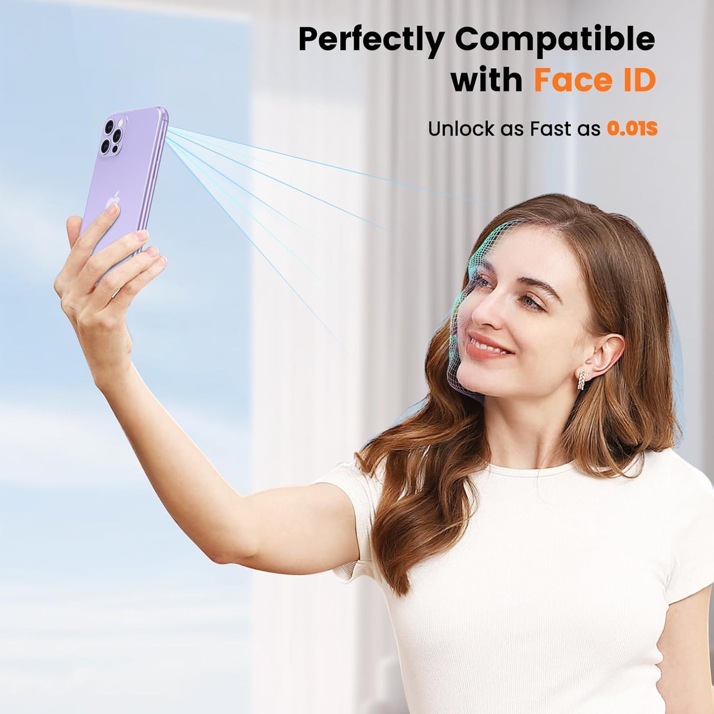 Unbreak 9H Glass for iPhone X/XS/11 pro Screen Protector [Auto-Dust Removal, Bubble Free] 1:1 Full-Coverage Tempered Glass Ultra HD Clear, Case Friendly, 2-Pack