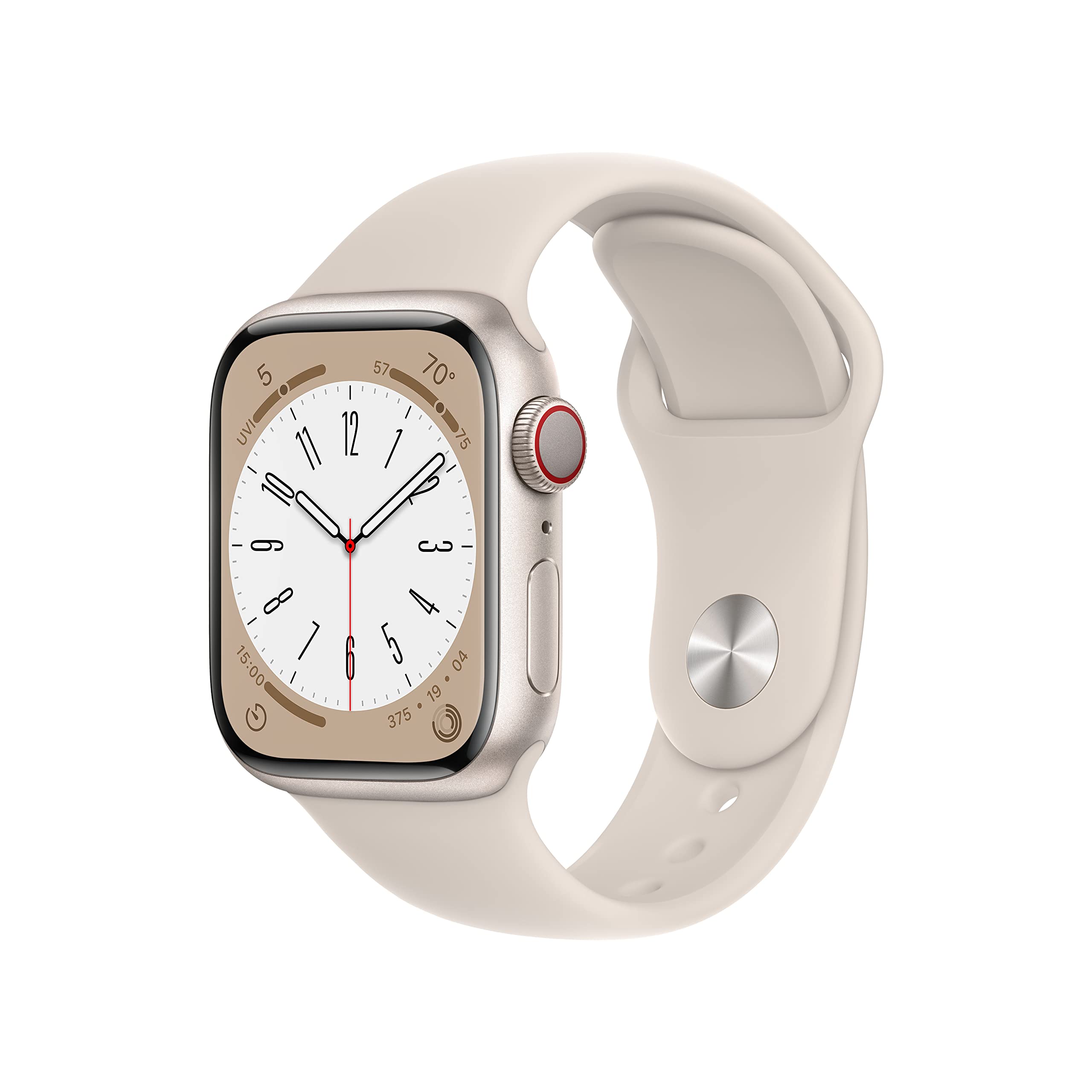 Apple Watch Series 8 (GPS, 45mm) Midnight Aluminum Case with Midnight Sport Band (Renewed Premium) - Authentic Apple Products.