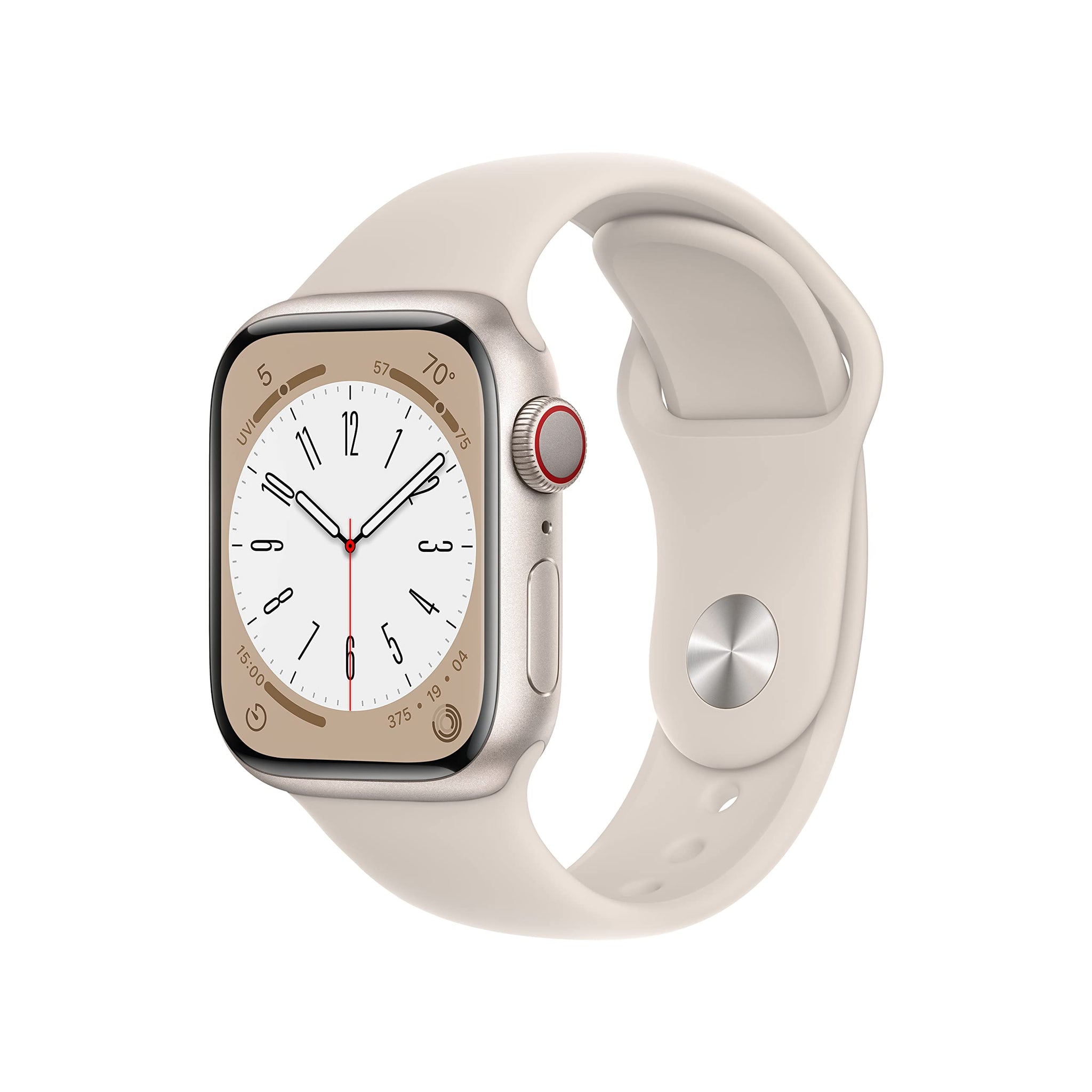 Apple Watch Series 8 (GPS, 45mm) Midnight Aluminum Case with Midnight Sport Band (Renewed Premium) - Authentic Apple Products.