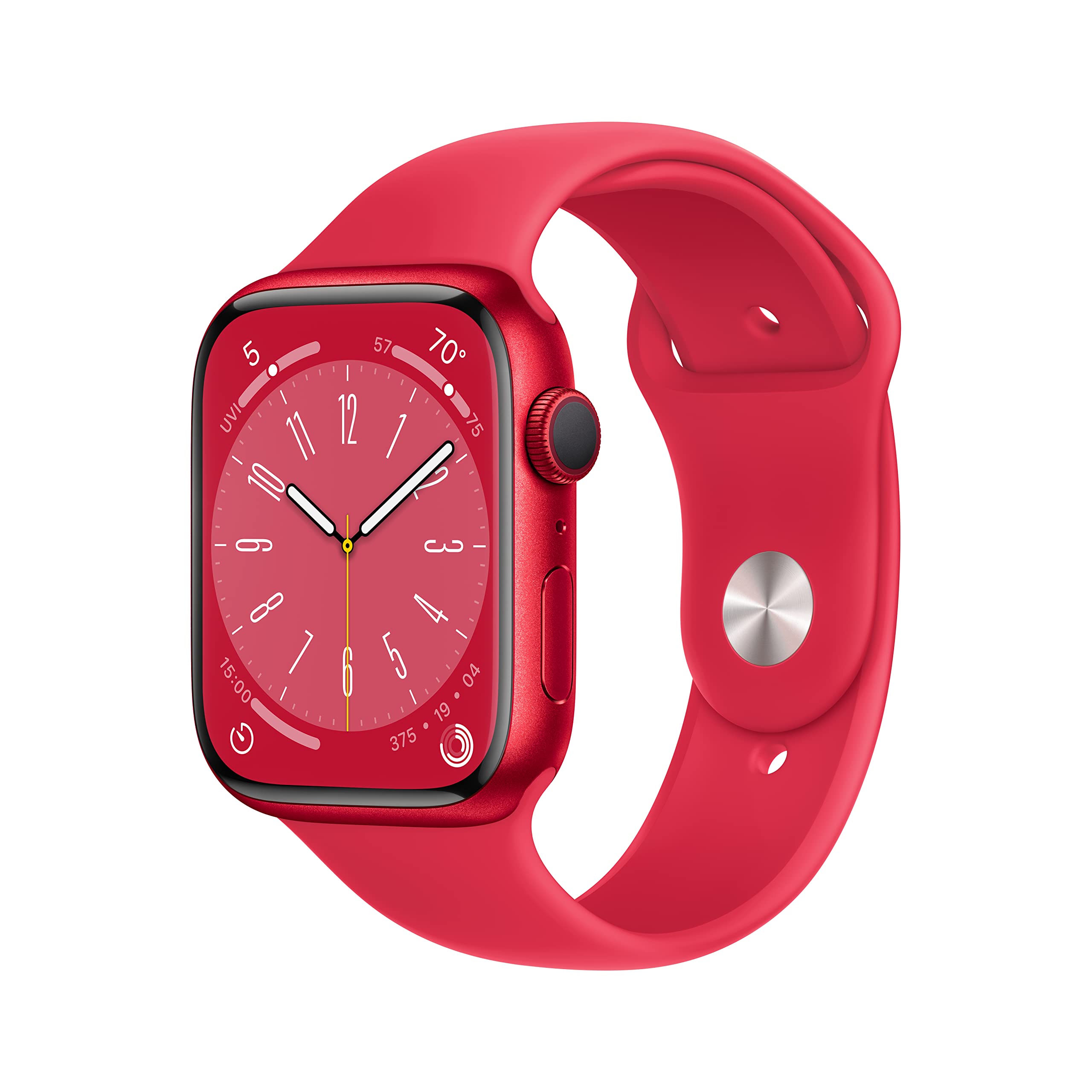 Apple Watch Series 8 (GPS, 45mm) Midnight Aluminum Case with Midnight Sport Band (Renewed Premium)