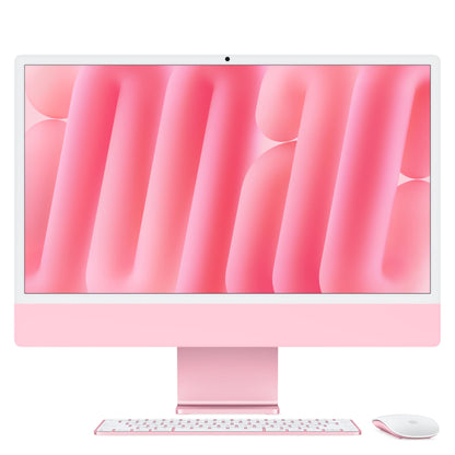 Apple 2024 iMac All-in-One Desktop Computer with M4 chip with 8-core CPU and 8-core GPU: Built for Apple Intelligence, 24-inch Retina Display, 16GB Unified Memory, 256GB SSD Storage; Silver - Authentic Apple Products.