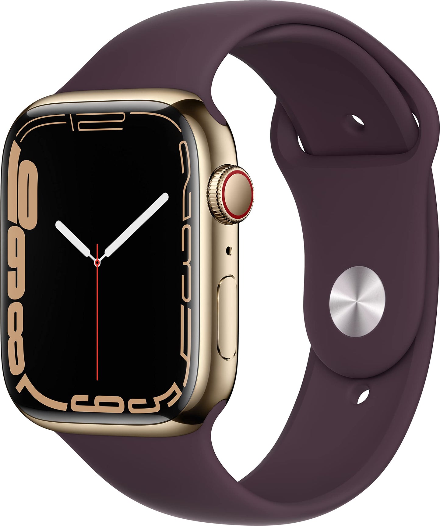 Apple Watch Series 7 (GPS, 41mm) Midnight Aluminum Case with Midnight Sport Band, Regular (Renewed) - Authentic Apple Products.
