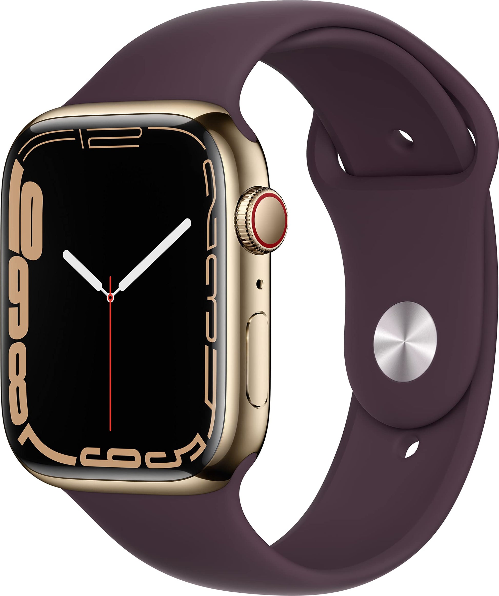 Apple Watch Series 7 (GPS, 41mm) Midnight Aluminum Case with Midnight Sport Band, Regular (Renewed) - Authentic Apple Products.