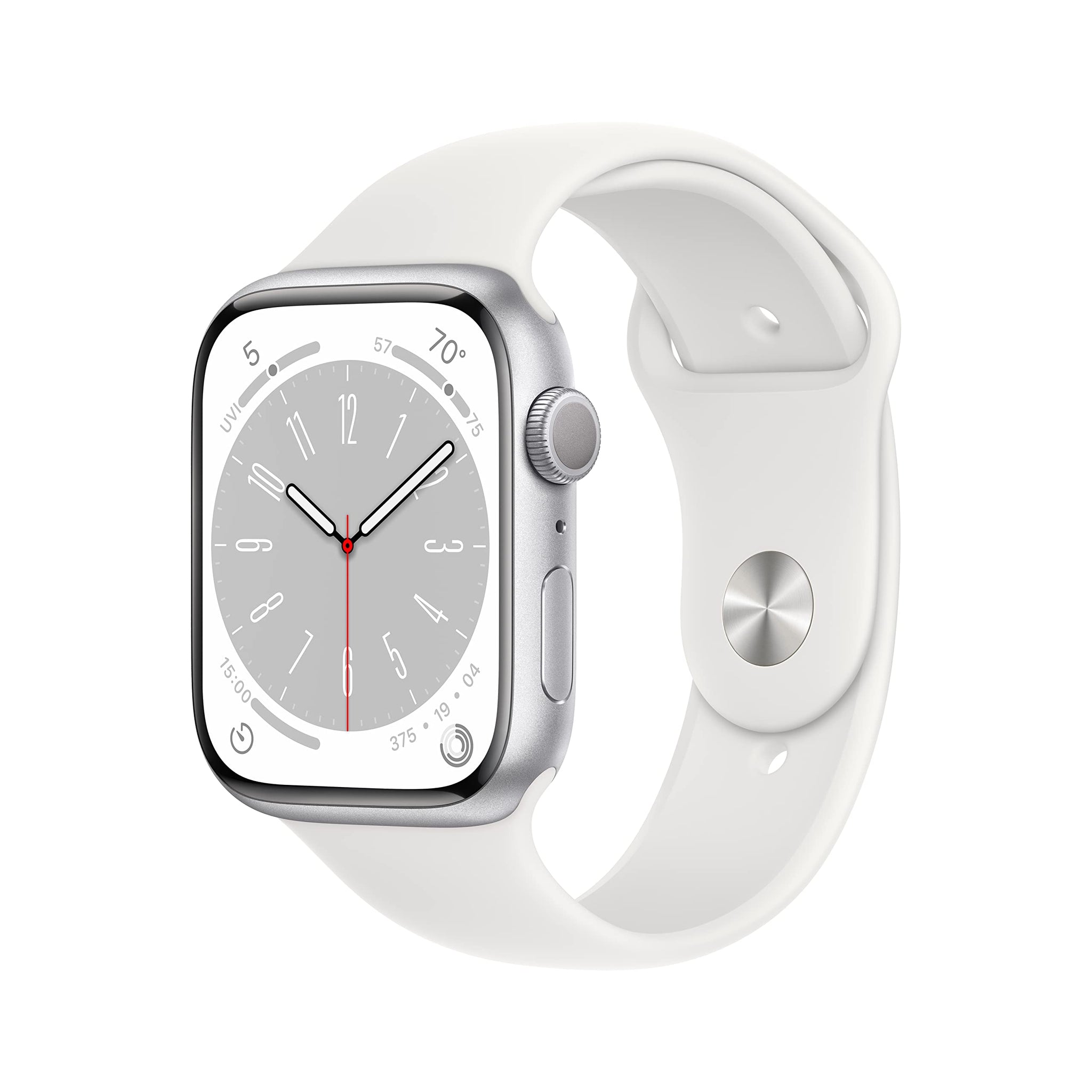 Apple Watch Series 8 (GPS, 45mm) Midnight Aluminum Case with Midnight Sport Band (Renewed Premium)