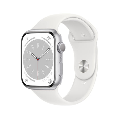Apple Watch Series 8 (GPS, 45mm) Midnight Aluminum Case with Midnight Sport Band (Renewed Premium)