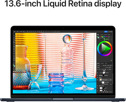 Apple 2022 MacBook Air Laptop with M2 chip: Built for Apple Intelligence, 13.6-inch Liquid Retina Display, 8GB RAM, 256GB SSD Storage, Backlit Keyboard, 1080p FaceTime HD Camera) - Authentic Apple Products.