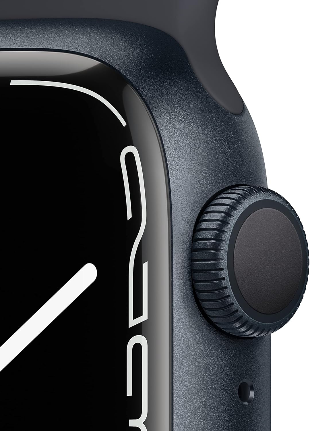 Apple Watch Series 7 (GPS, 41mm) Midnight Aluminum Case with Midnight Sport Band, Regular (Renewed) - Authentic Apple Products.