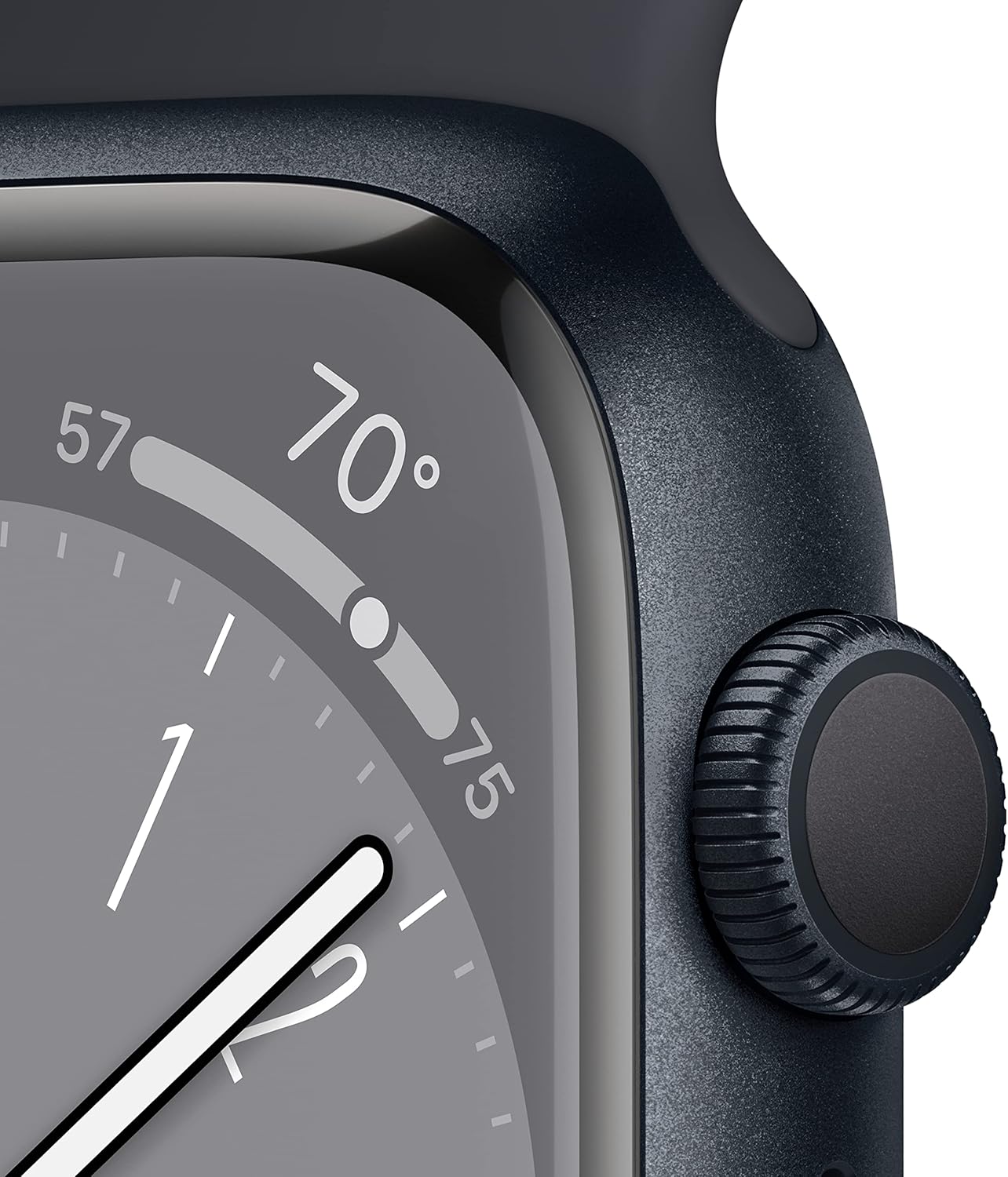 Apple Watch Series 8 (GPS, 45mm) Midnight Aluminum Case with Midnight Sport Band (Renewed Premium) - Authentic Apple Products.