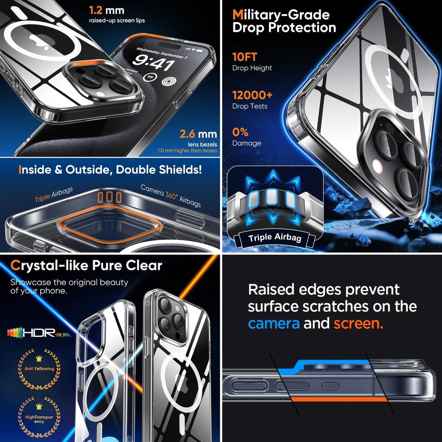 7-in-1 iPhone 15 Pro Max 3X Screen Protection - Authentic Apple Products.