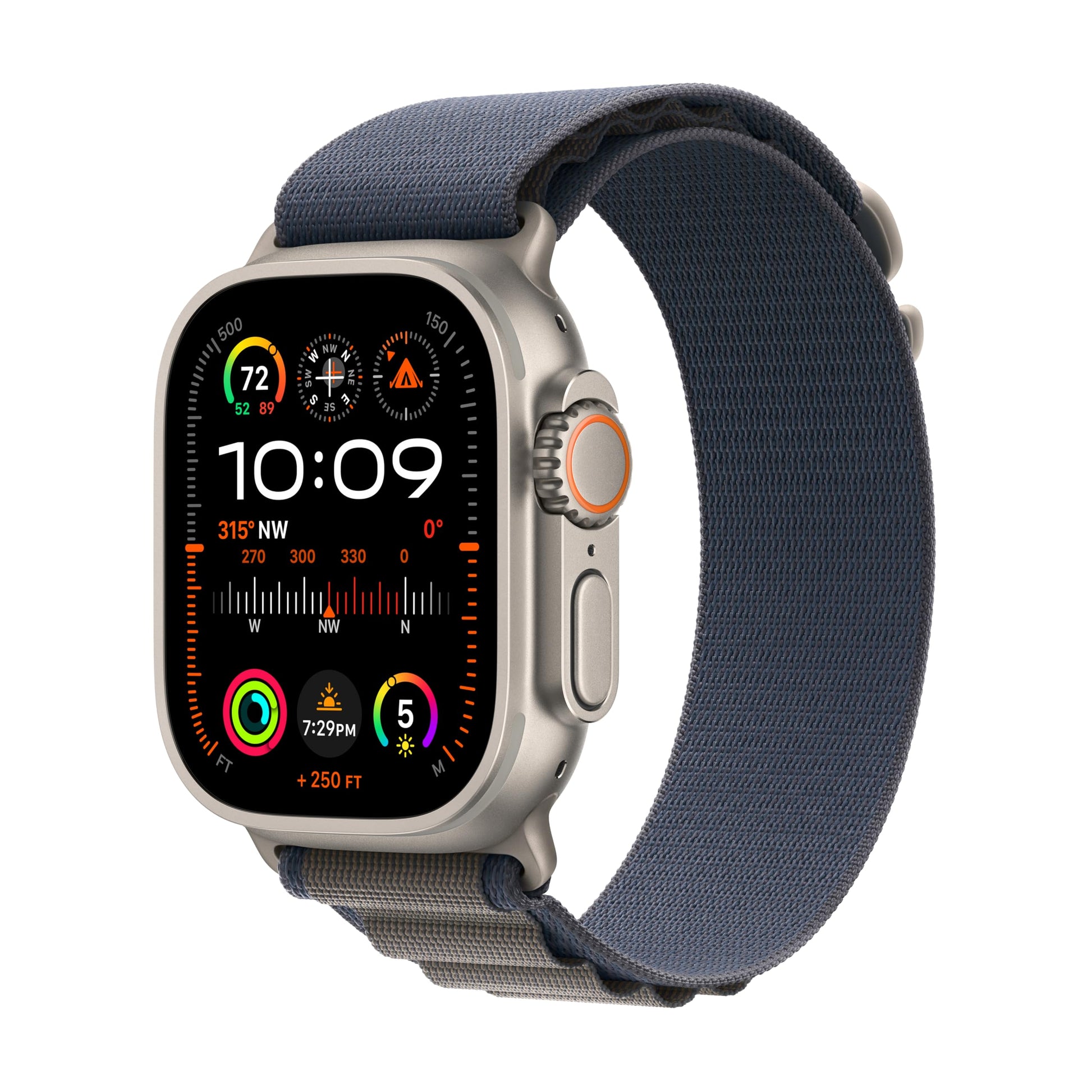 Apple Watch Ultra 2 [GPS + Cellular 49mm] Smartwatch with Rugged Titanium Case & Green/Grey Trail Loop S/M. Fitness Tracker, Precision GPS, Action Button, Extra-Long Battery Life - Authentic Apple Products.