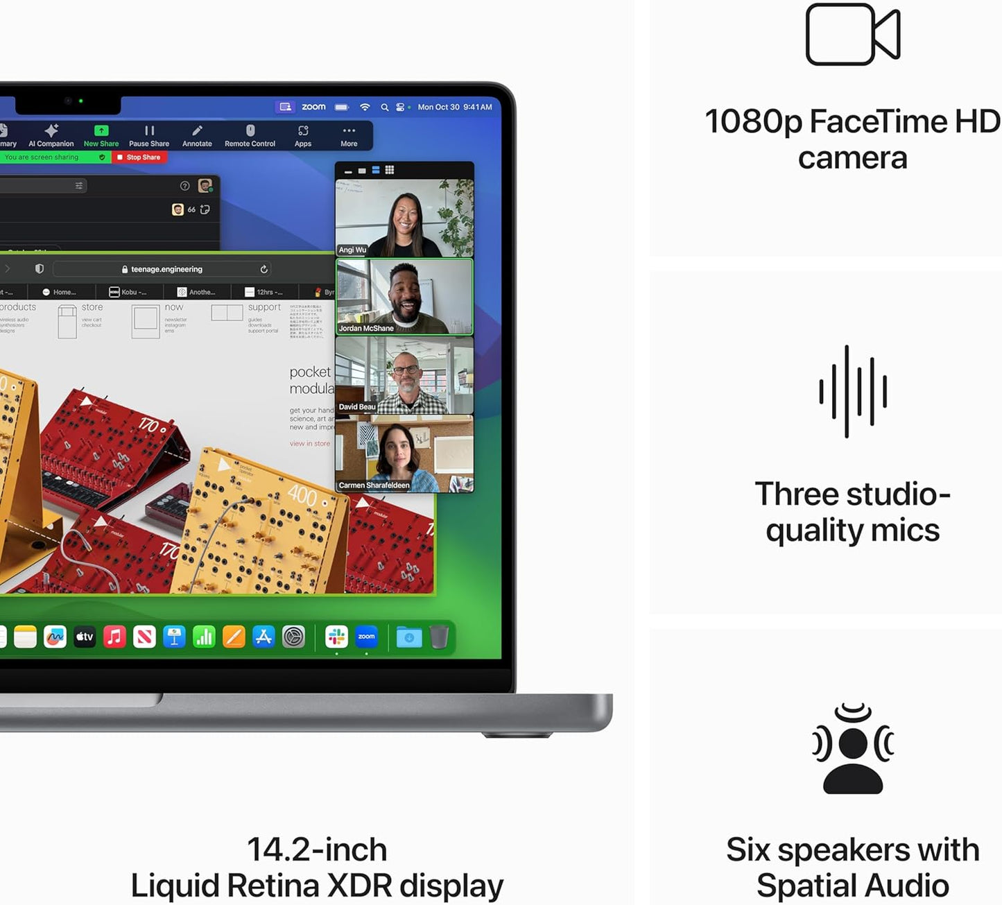 Apple 2023 MacBook Pro Laptop M3 chip with 8‑core CPU, 10‑core GPU: 14.2-inch Liquid Retina XDR Display, 8GB Unified Memory, 512GB SSD. Space Gray (Renewed Premium) - Authentic Apple Products.