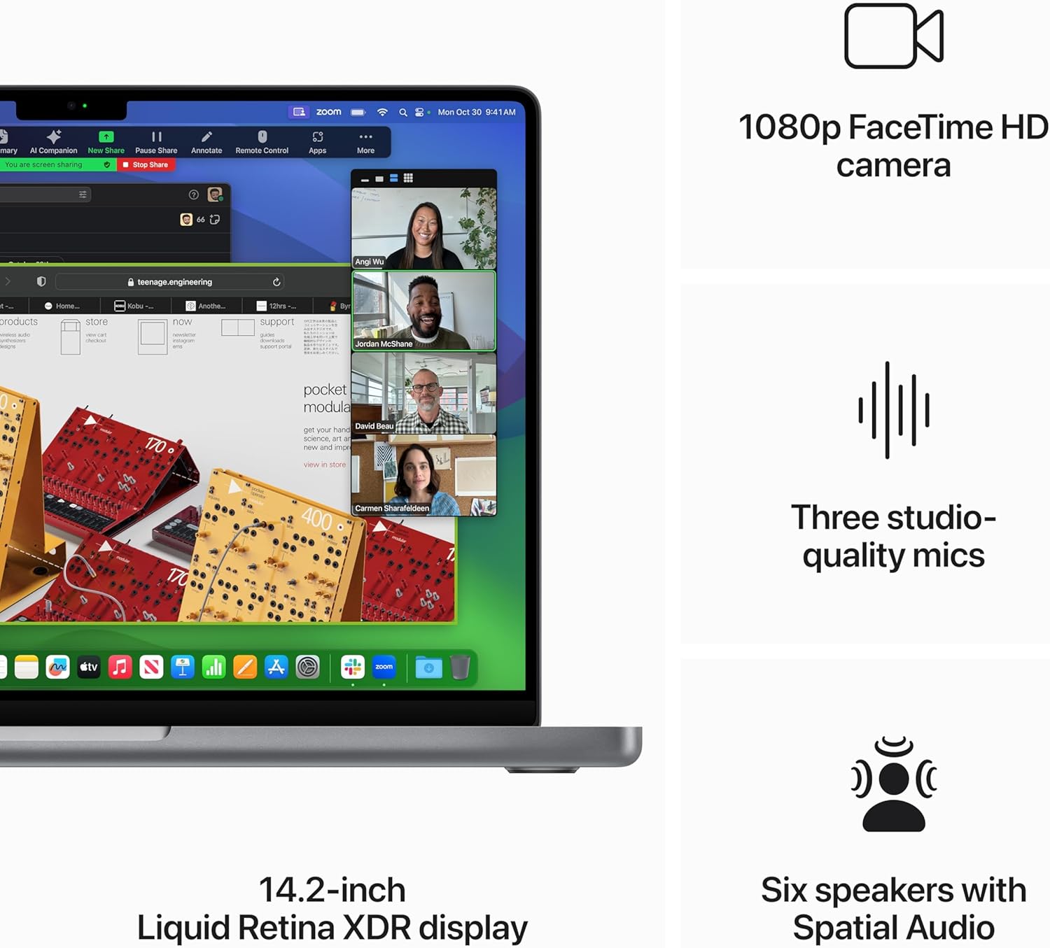 Apple 2023 MacBook Pro Laptop M3 chip with 8‑core CPU, 10‑core GPU: 14.2-inch Liquid Retina XDR Display, 8GB Unified Memory, 512GB SSD. Space Gray (Renewed Premium) - Authentic Apple Products.